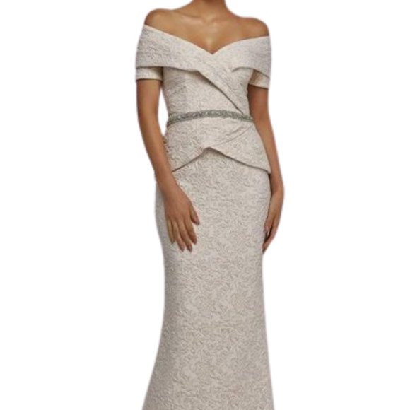 Terani Couture Dresses & Skirts - Terani Couture 1921M0727 Mother of the Bride Champagne Size 12